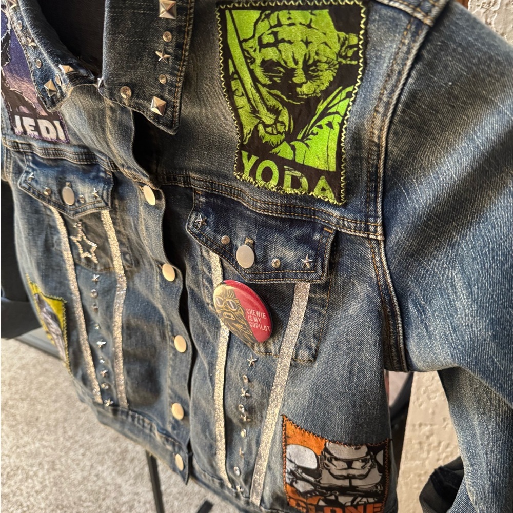 Star Wars Custom Denim Jacket Med - Picture 4 of 6